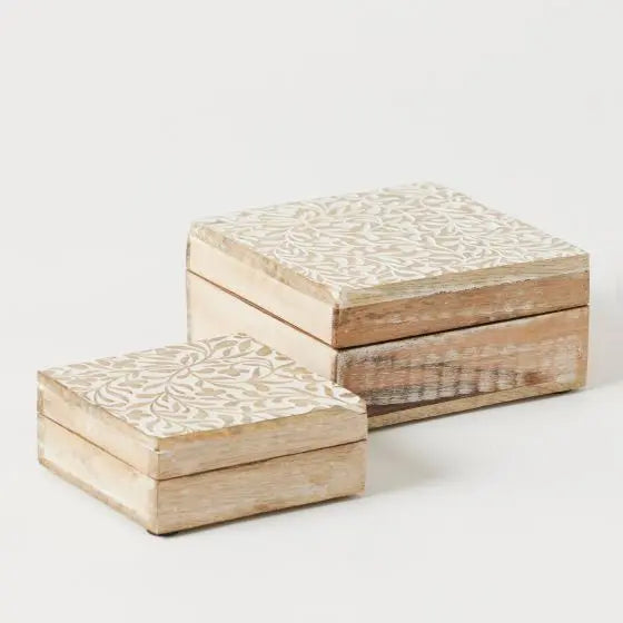 Ambretta Square Box Set Of Two Barrington Country Homewares