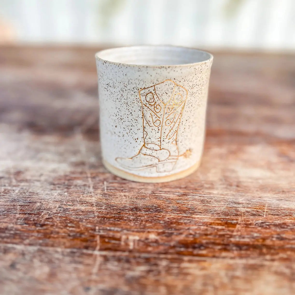 Cowgirl / Boy Boot - Ceramic Handmade Mug - Right-Handed Design Barrington Country Homewares