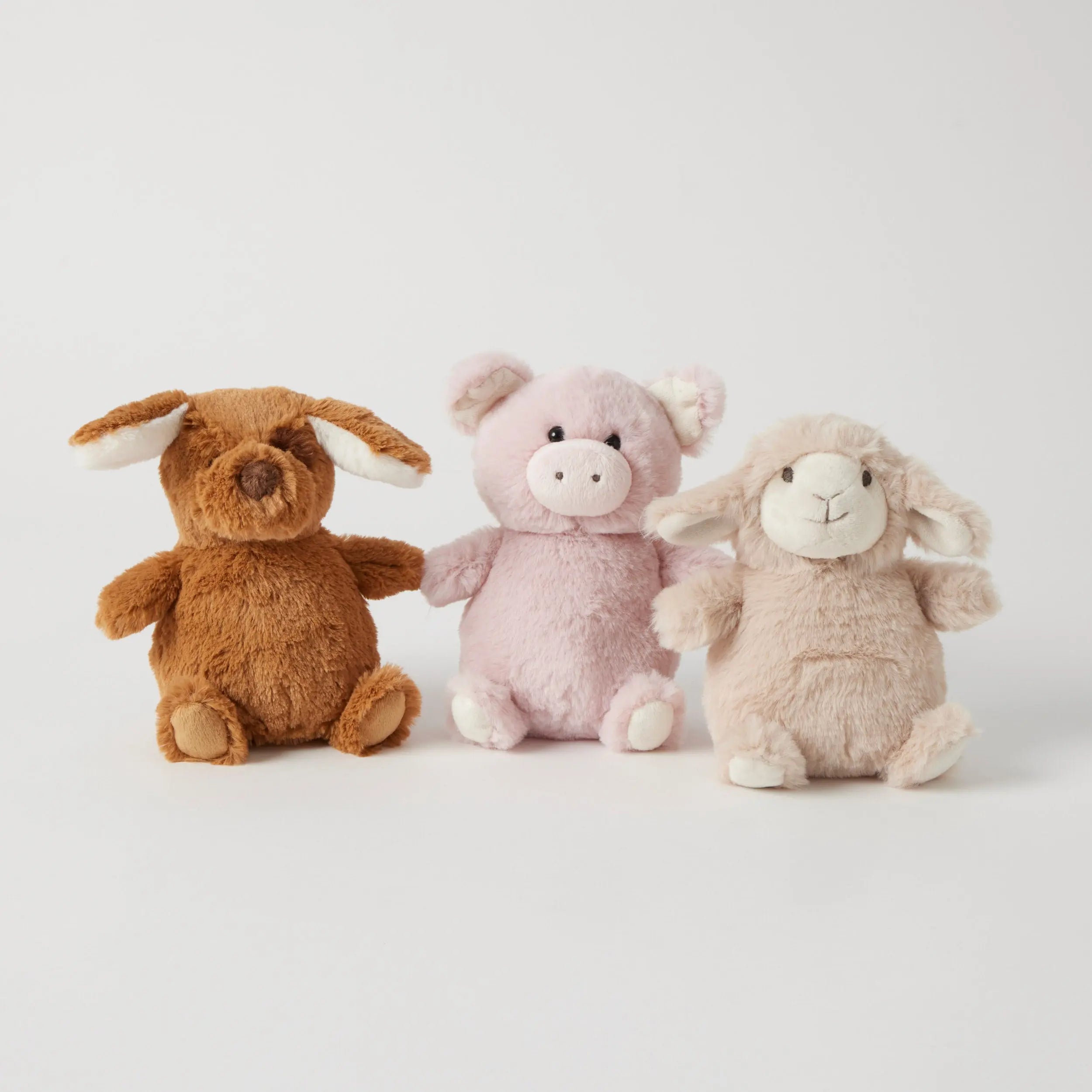 Jiggle & Giggle Farm Fun Rattles – 3 Pack Puppy, Pig & Sheep