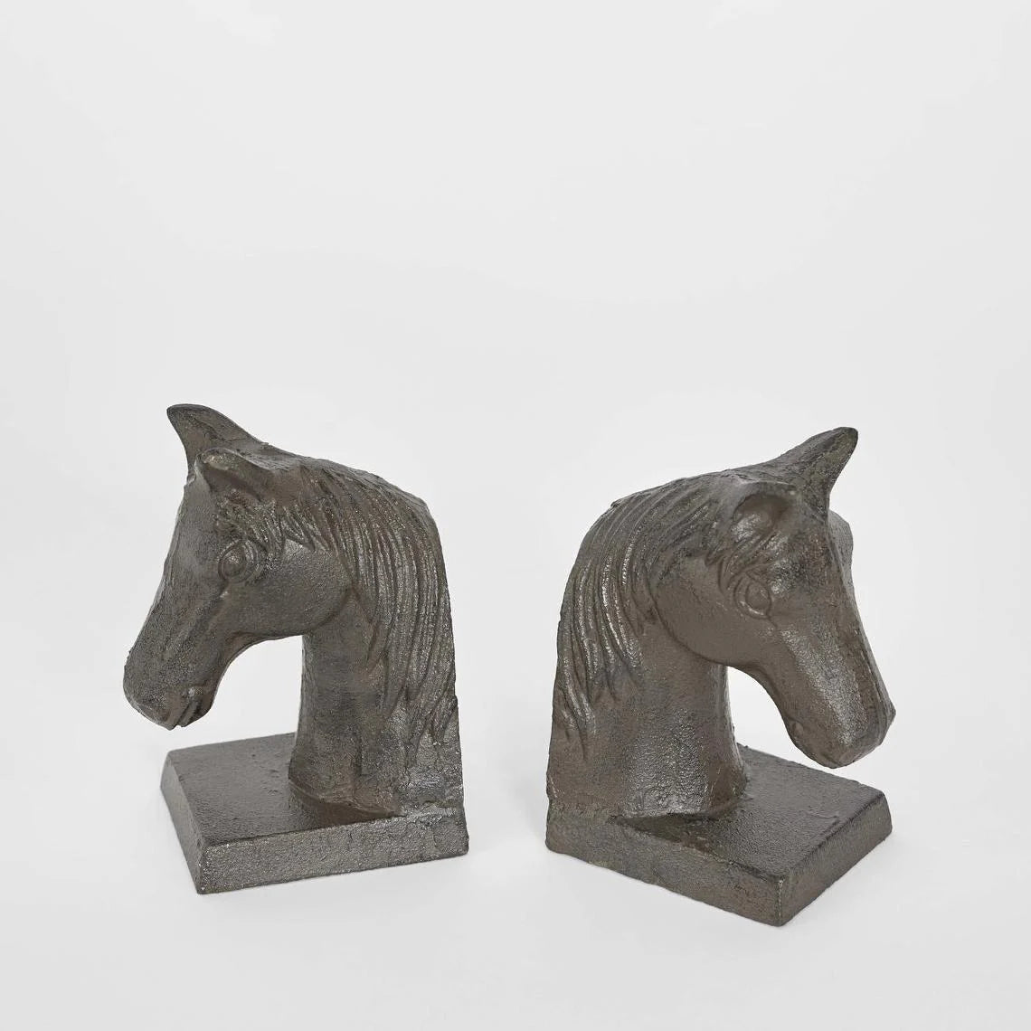 Horse Cast Iron Bookends - Small
