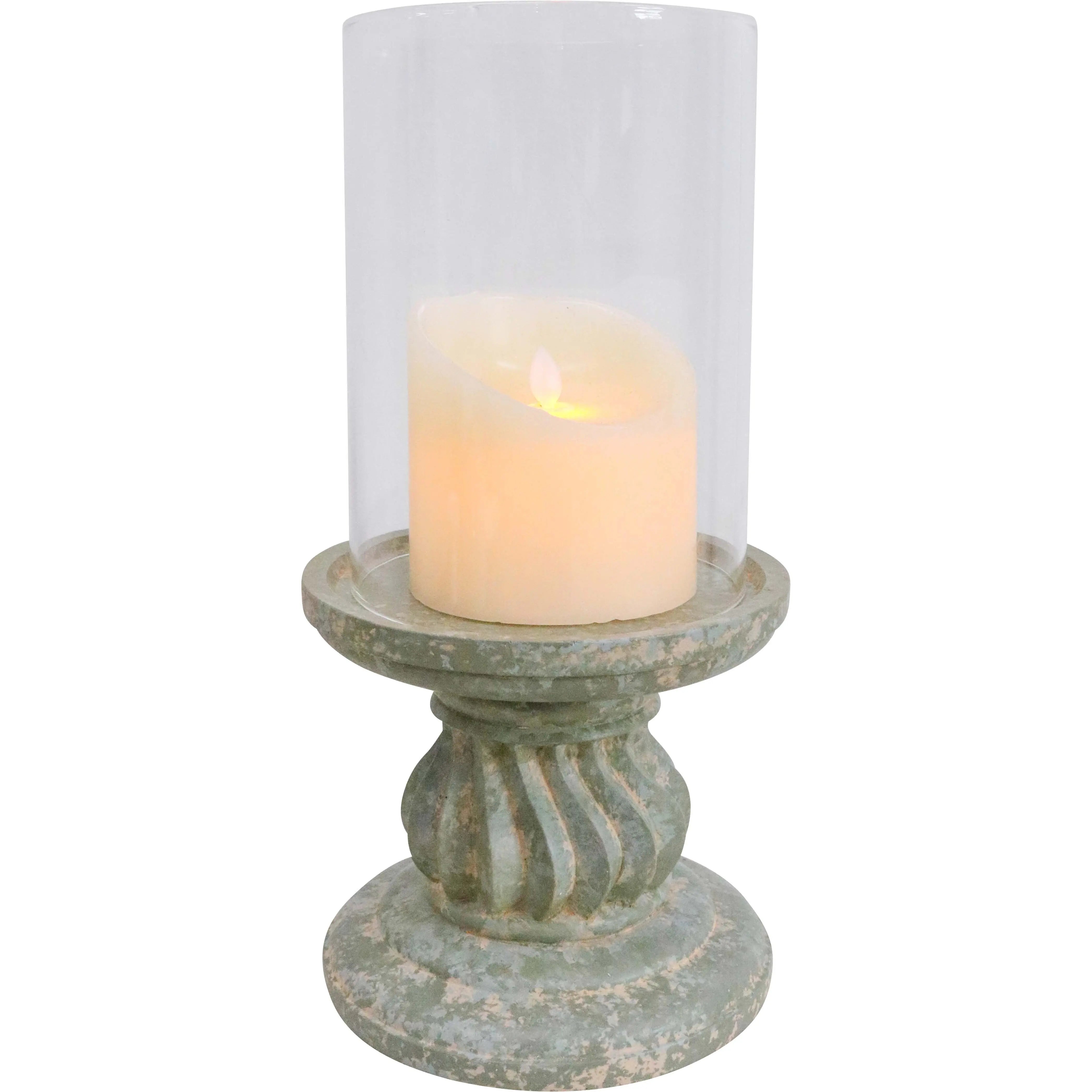 Hurricane Candle Holder Moss - 34.5cm Barrington Country Homewares