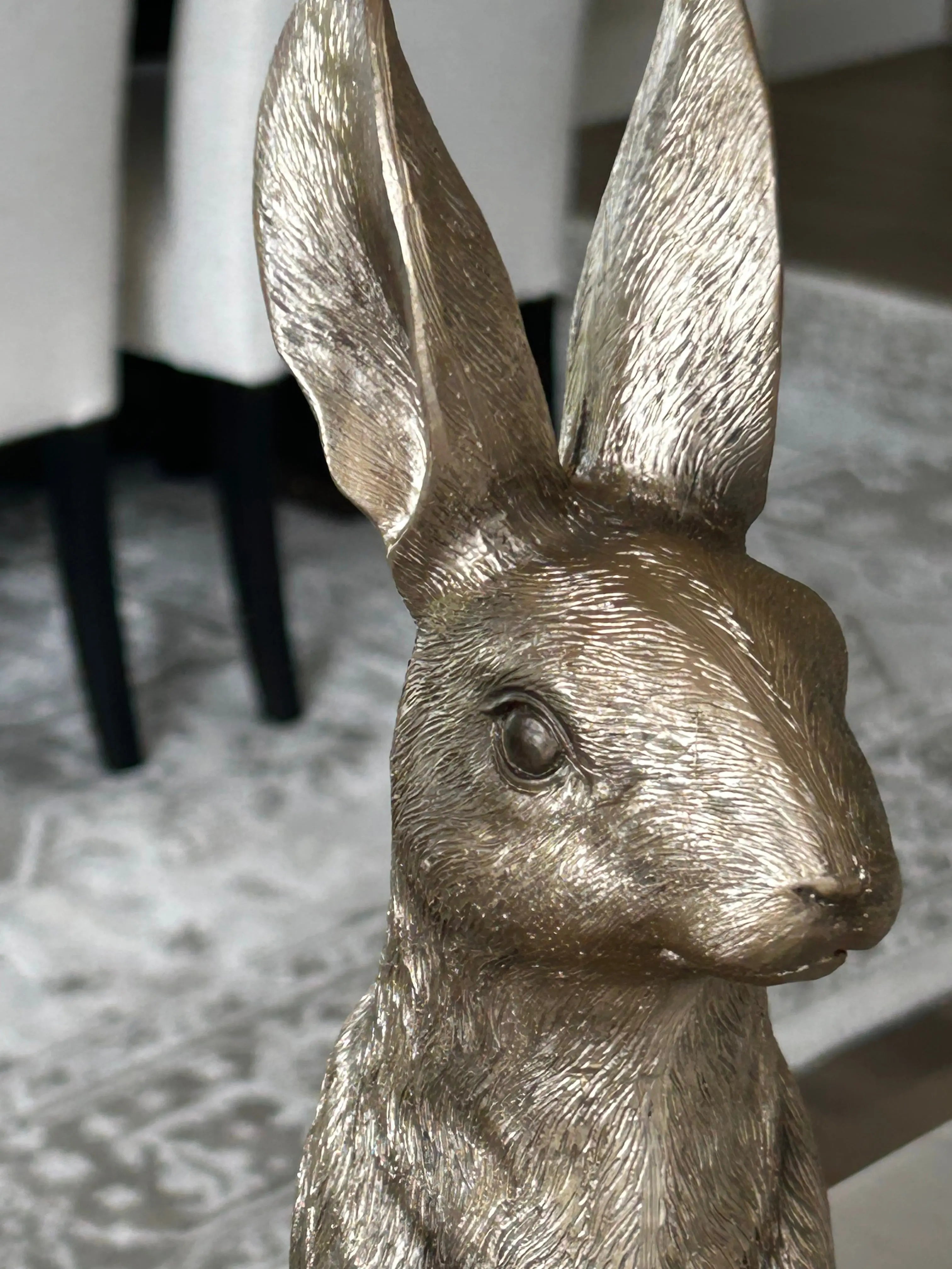 Sitting Hare Gold/Champagne Lrg Barrington Country Homewares