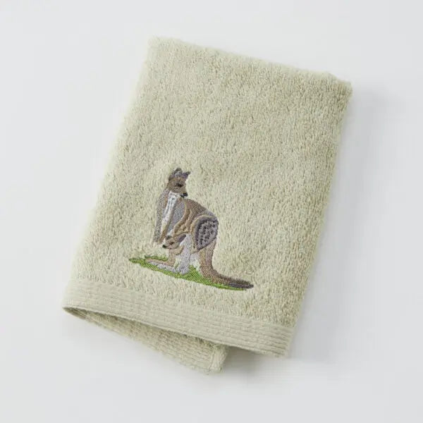 Kangaroo Face Washer & Hand Towel Pilbeam Living