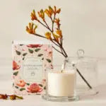 Native Bloom Glass Cloche Candle Pilbeam Living