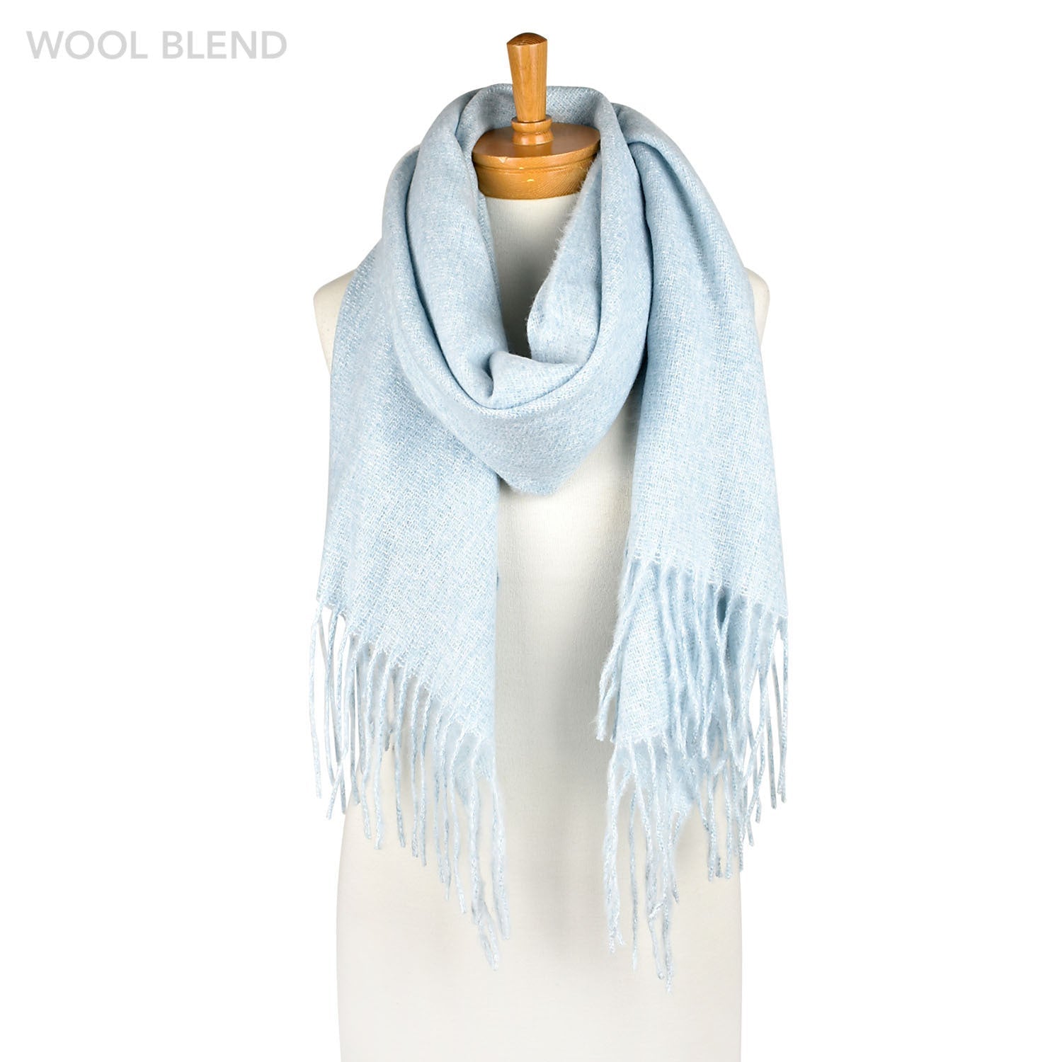Soft Plain Baby Blue Scarf Taylor Hill