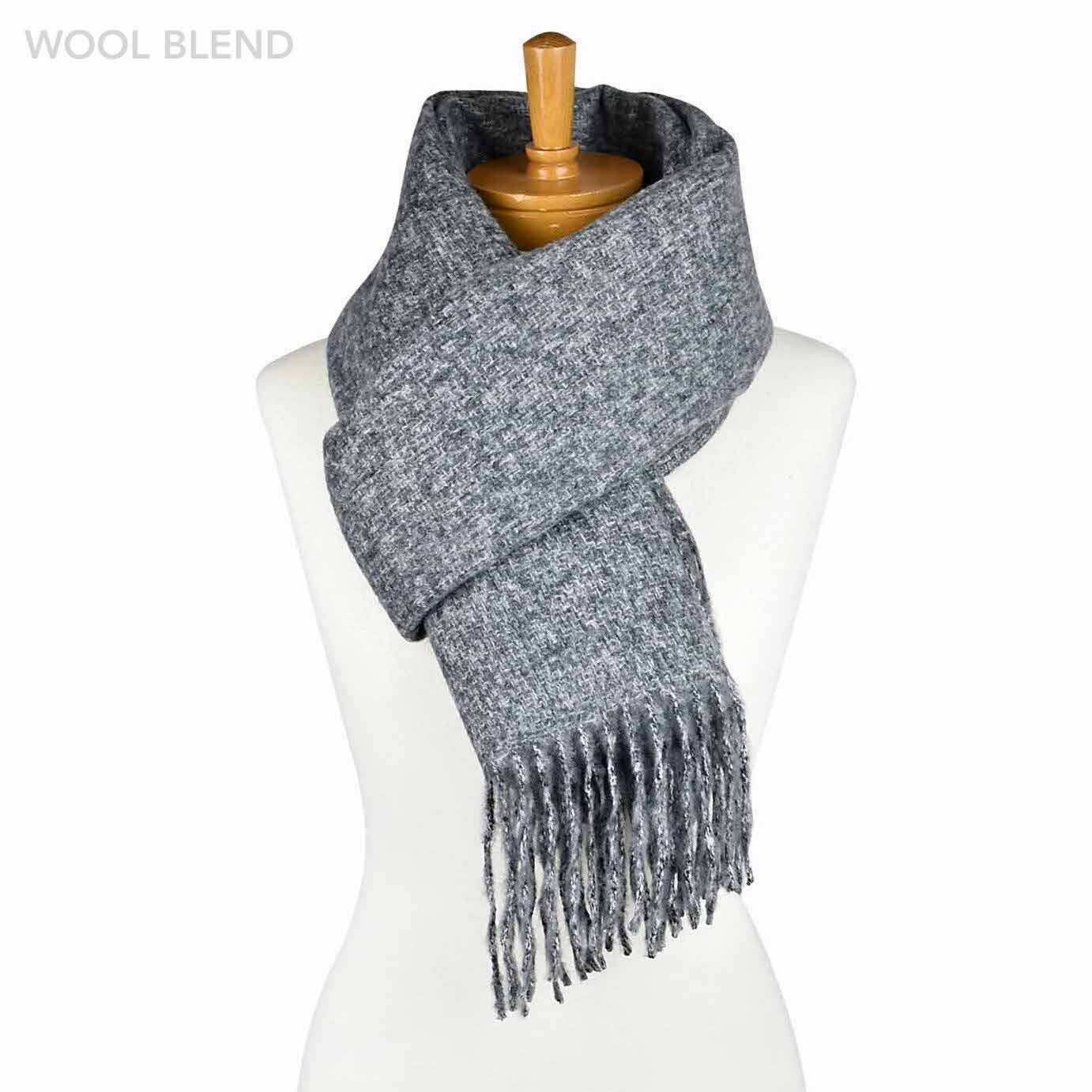 Soft Plain Grey Scarf