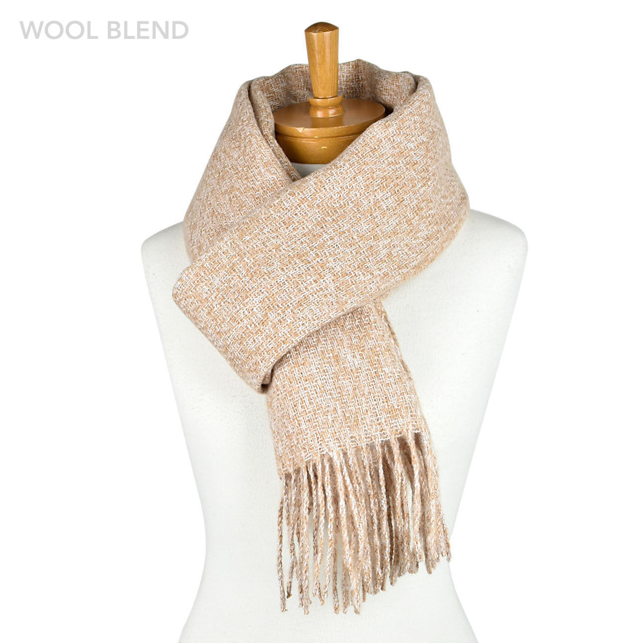 Soft Plain Latte Scarf Taylor Hill