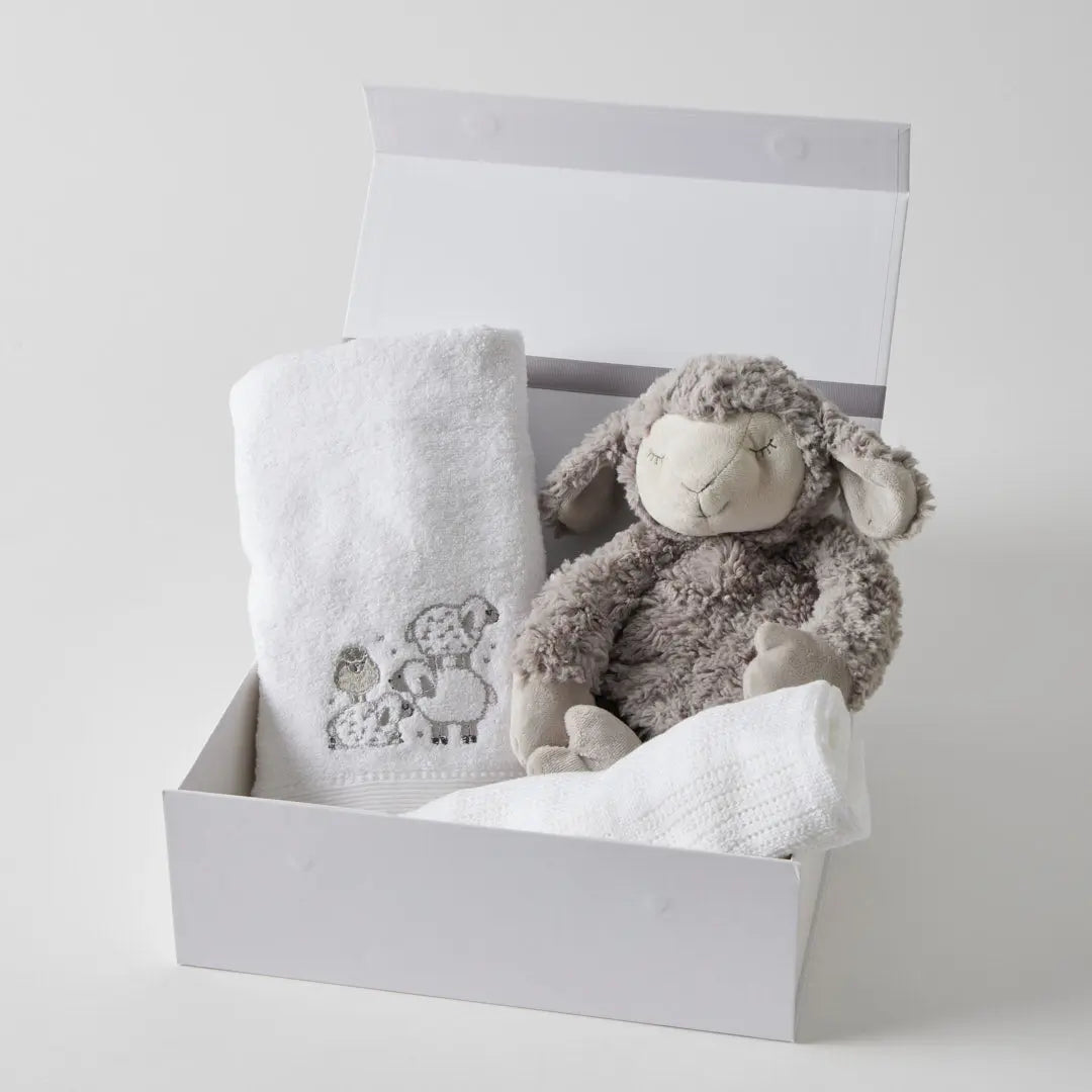 Jiggle & Giggle Baby Gift Hamper – Grey & White Jiggle & Giggle