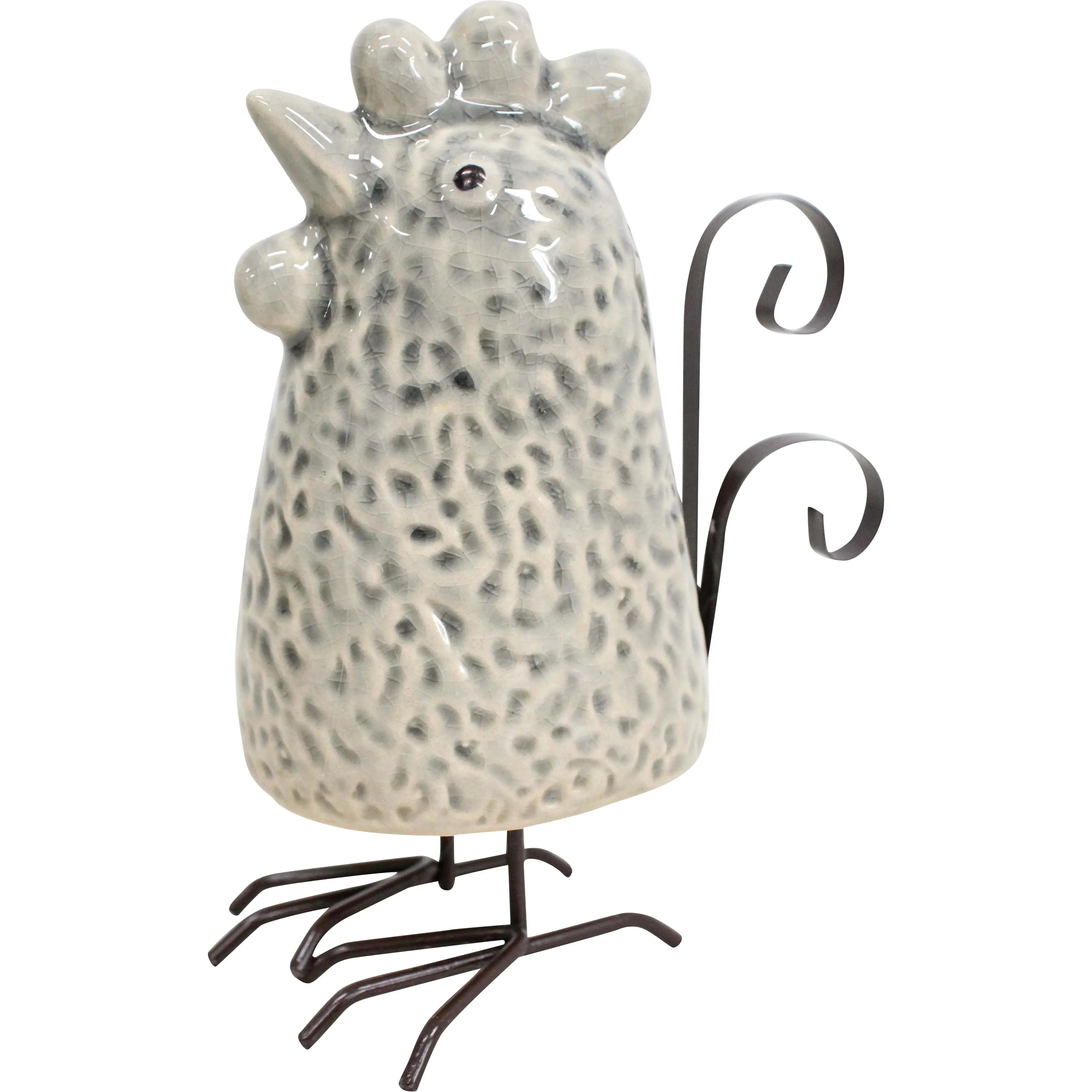 Smokey Grey Chicken - Ceramic Decor Piece Barrington Country Homewares