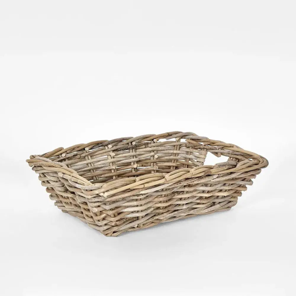 Toulon Small Basket – Natural Rattan Kubu Florabelle