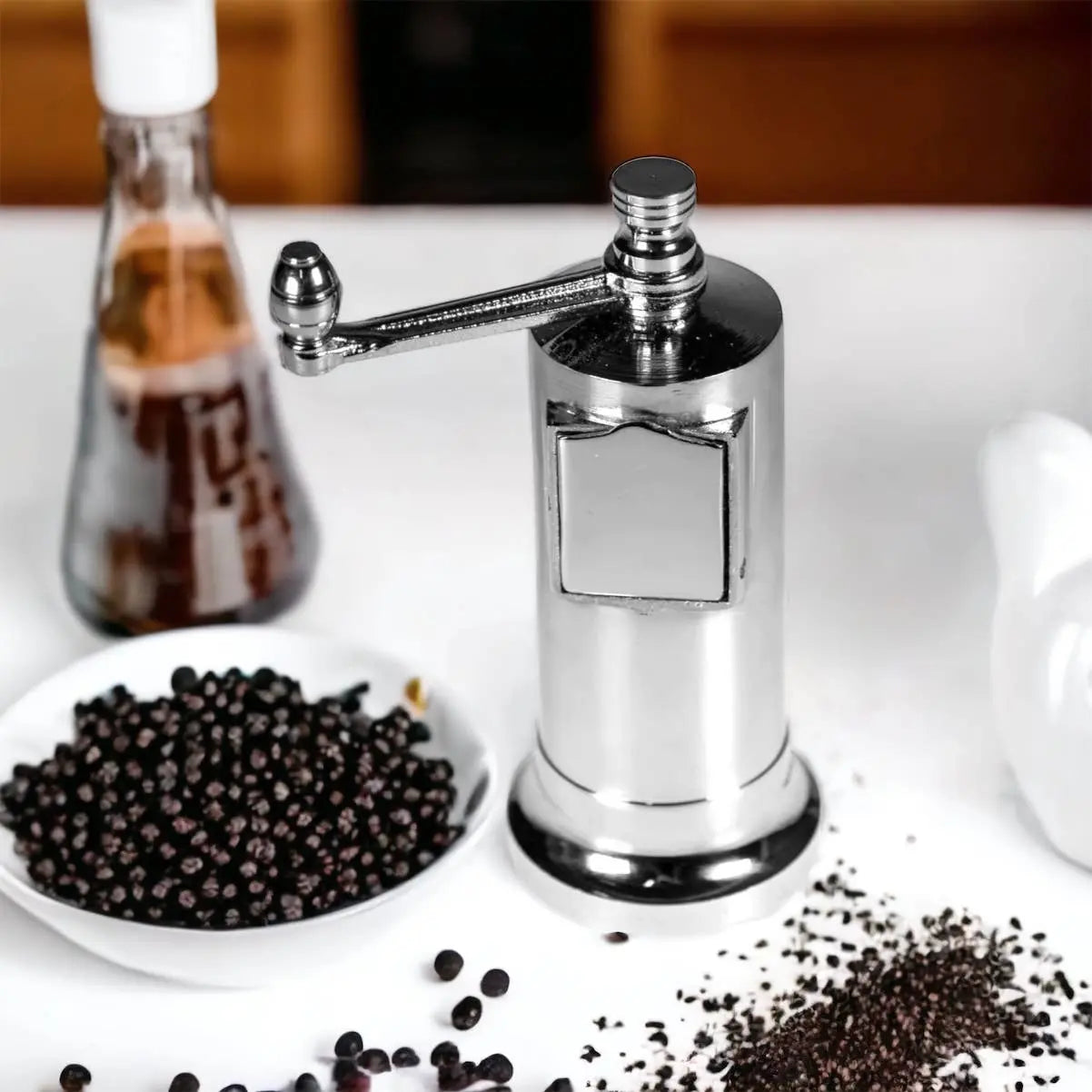 The Original ‘Chefs Mate’ – 5.3" Polished Chrome Grinder - Made In Greece Rune-Jakobsen Design
