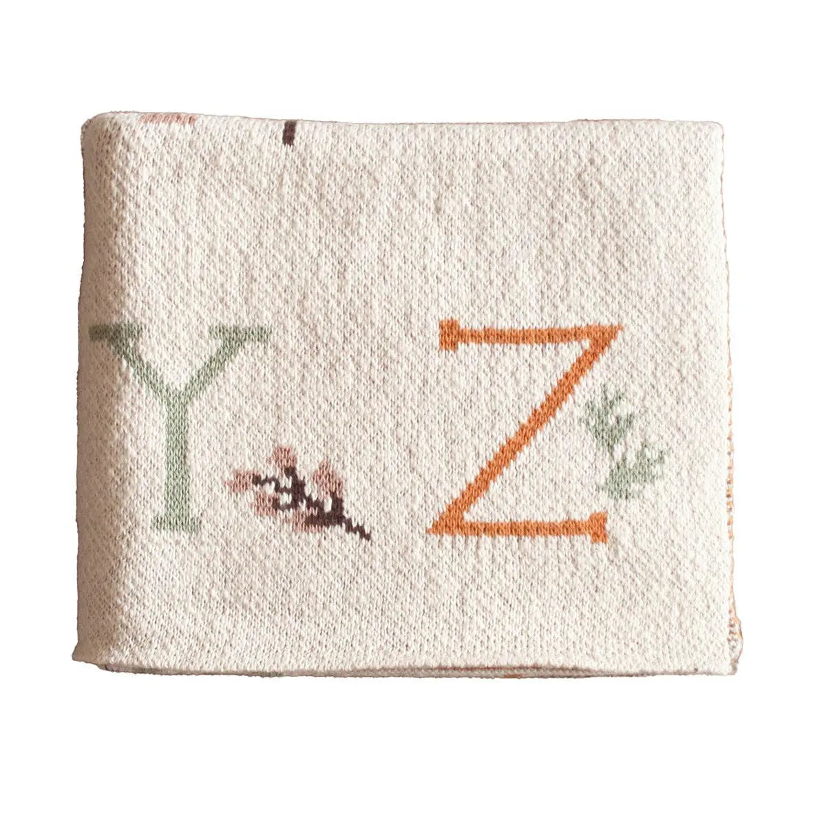 Alphabet Baby Blanket – Natural