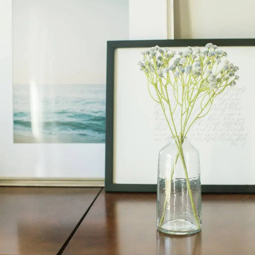Siena Handblown Hammered Glass Bud Vases: Clear Creative Women Australia