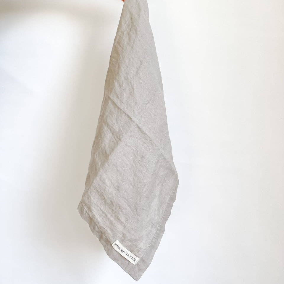 Pure French Linen Tea Towel - Beige Mama and Tochter