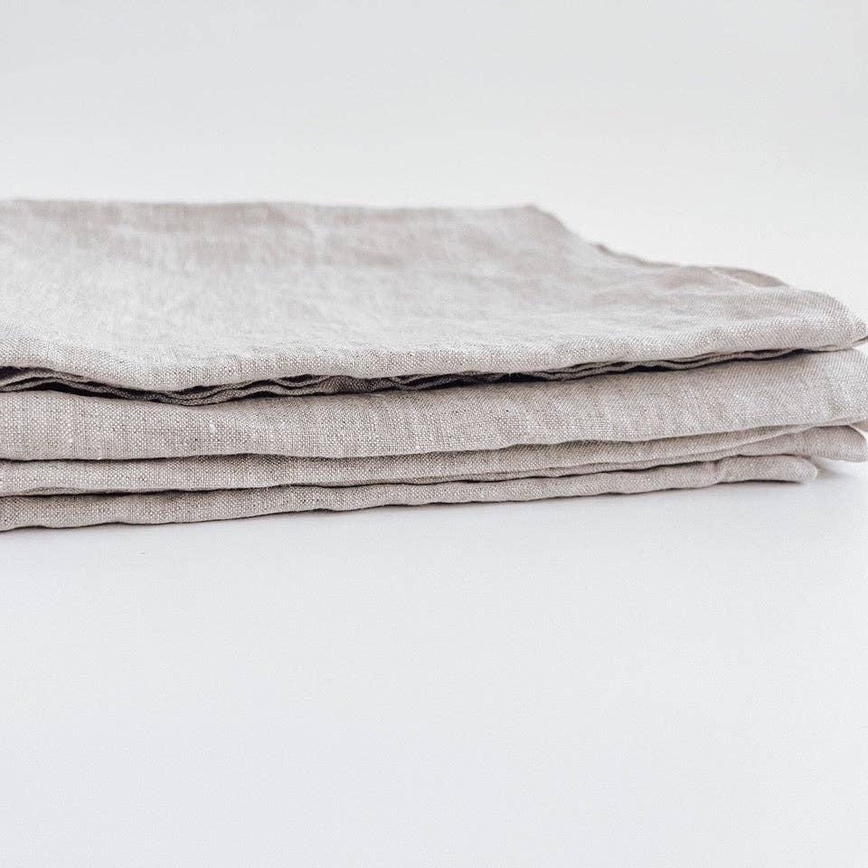 Pure French Linen Tea Towel - Natural