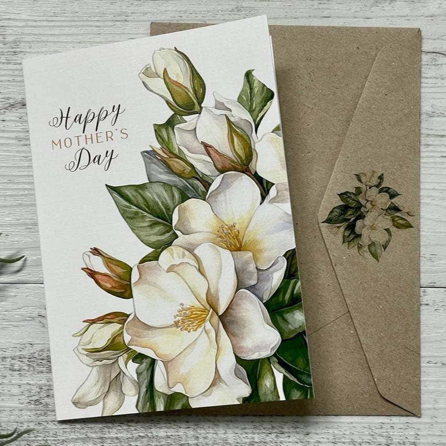 Mothers Day Card - Gardenia