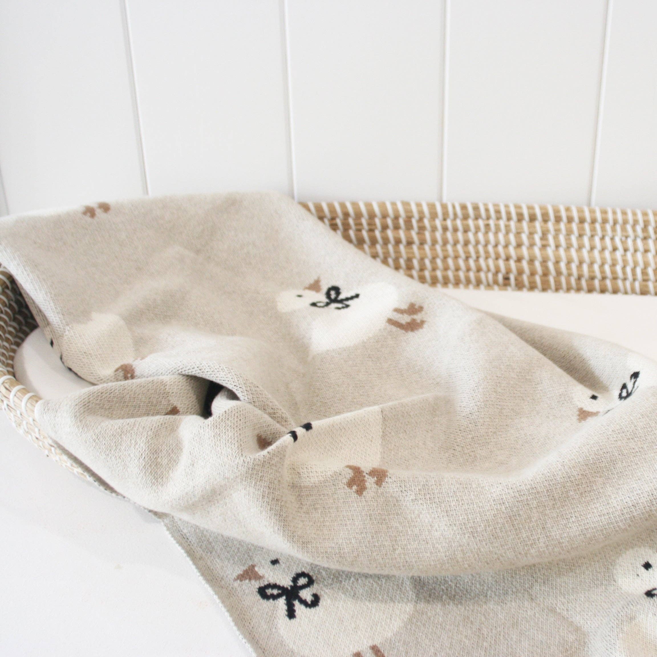 Duck Baby Blanket – Natural (100 × 80 cm)