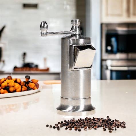 The Original “Chef’s Mate” 5.3" Grinder – Brushed Chrome (13.5 cm)