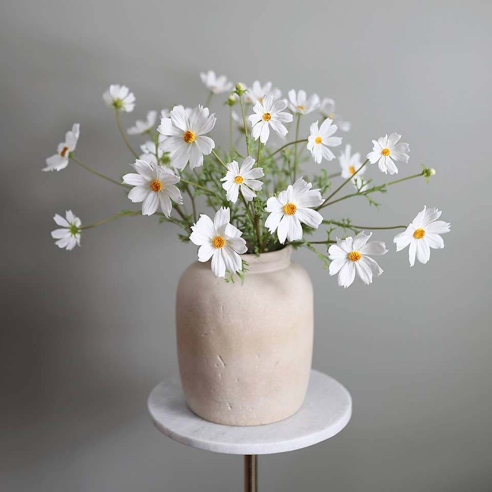 Real Touch White Cosmos 29” Prestige Botanicals