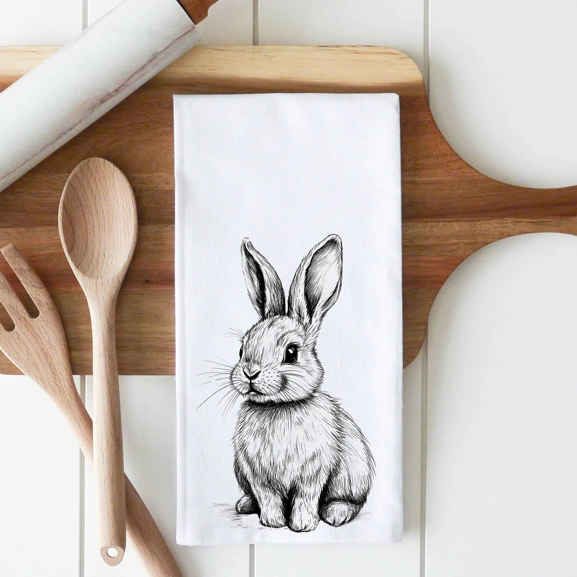 Cottontail Tea Towel – Natural