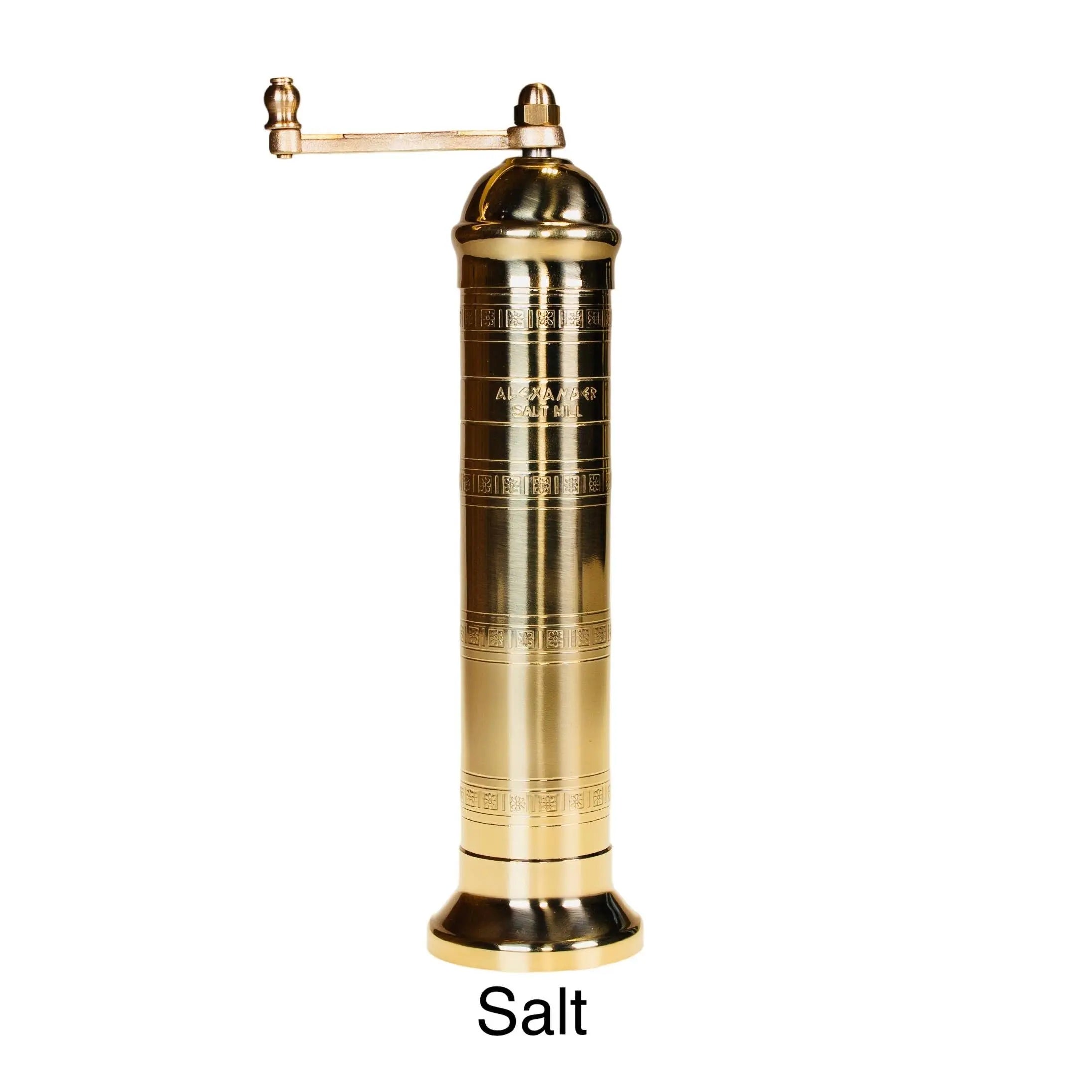 The original 'Brass Mill' - 8" salt grinder Rune-Jakobsen Design