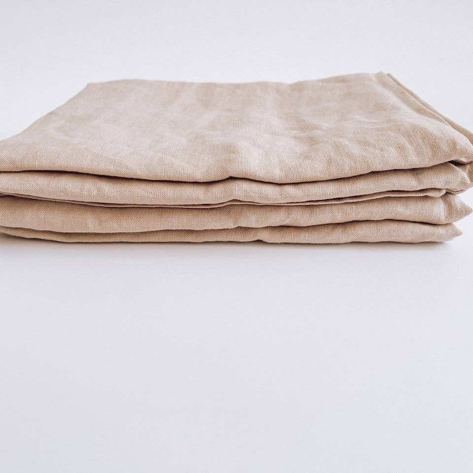 Pure French Linen Tea Towel - Light Clay Mama and Tochter