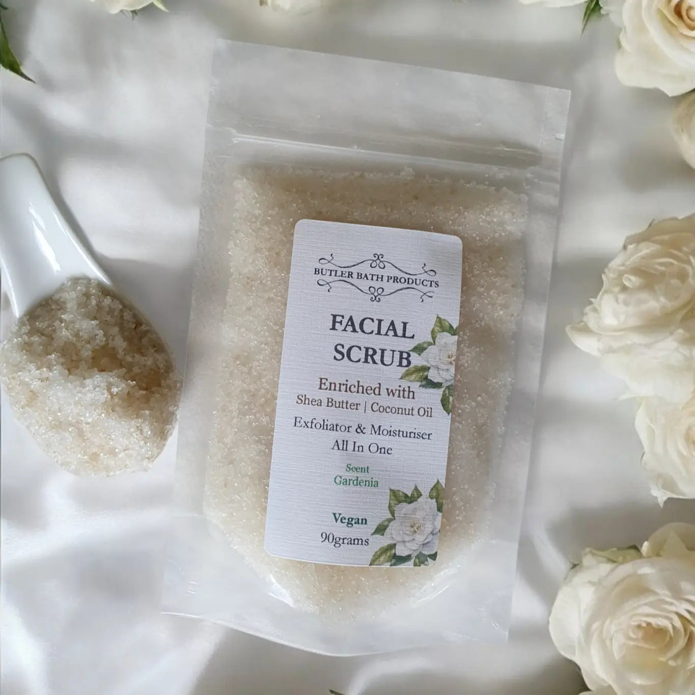 Facial Scrubs: Gardenia Butler Bath Products