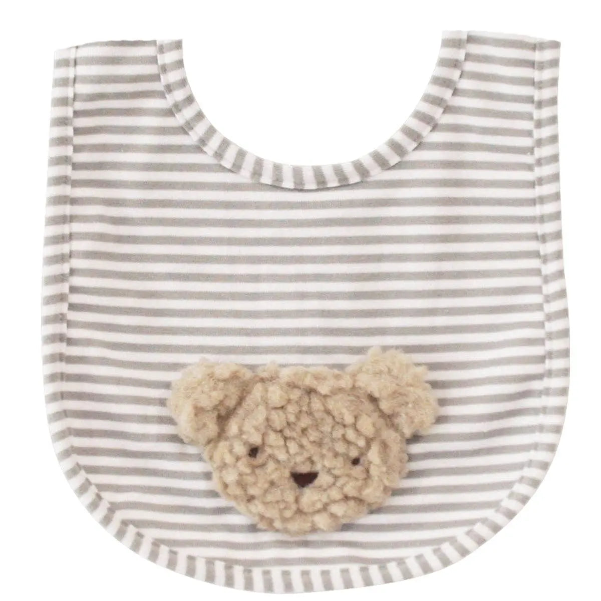 Sherpa Bear Baby Bib – Oatmeal