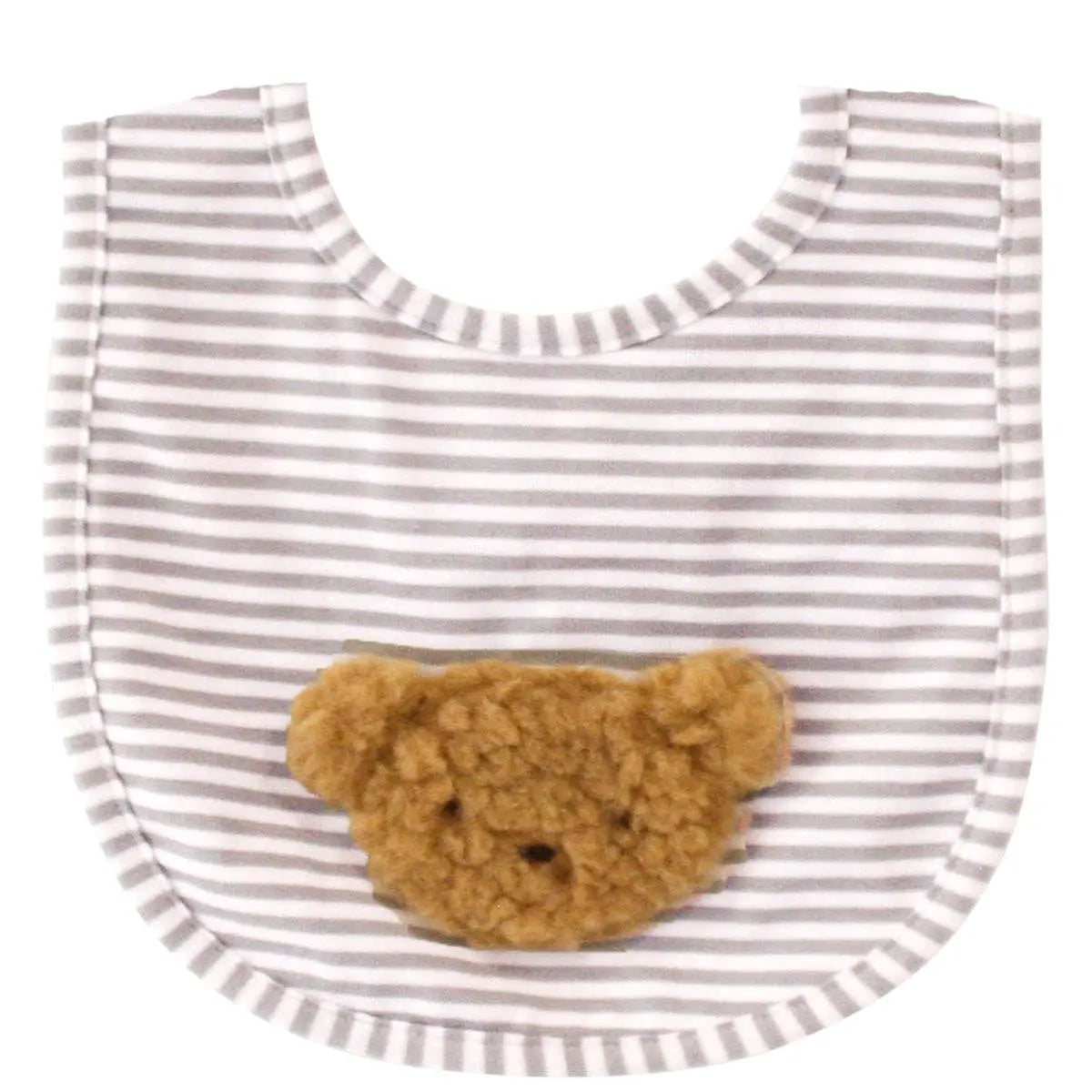 Sherpa Bear Baby Bib – Caramel