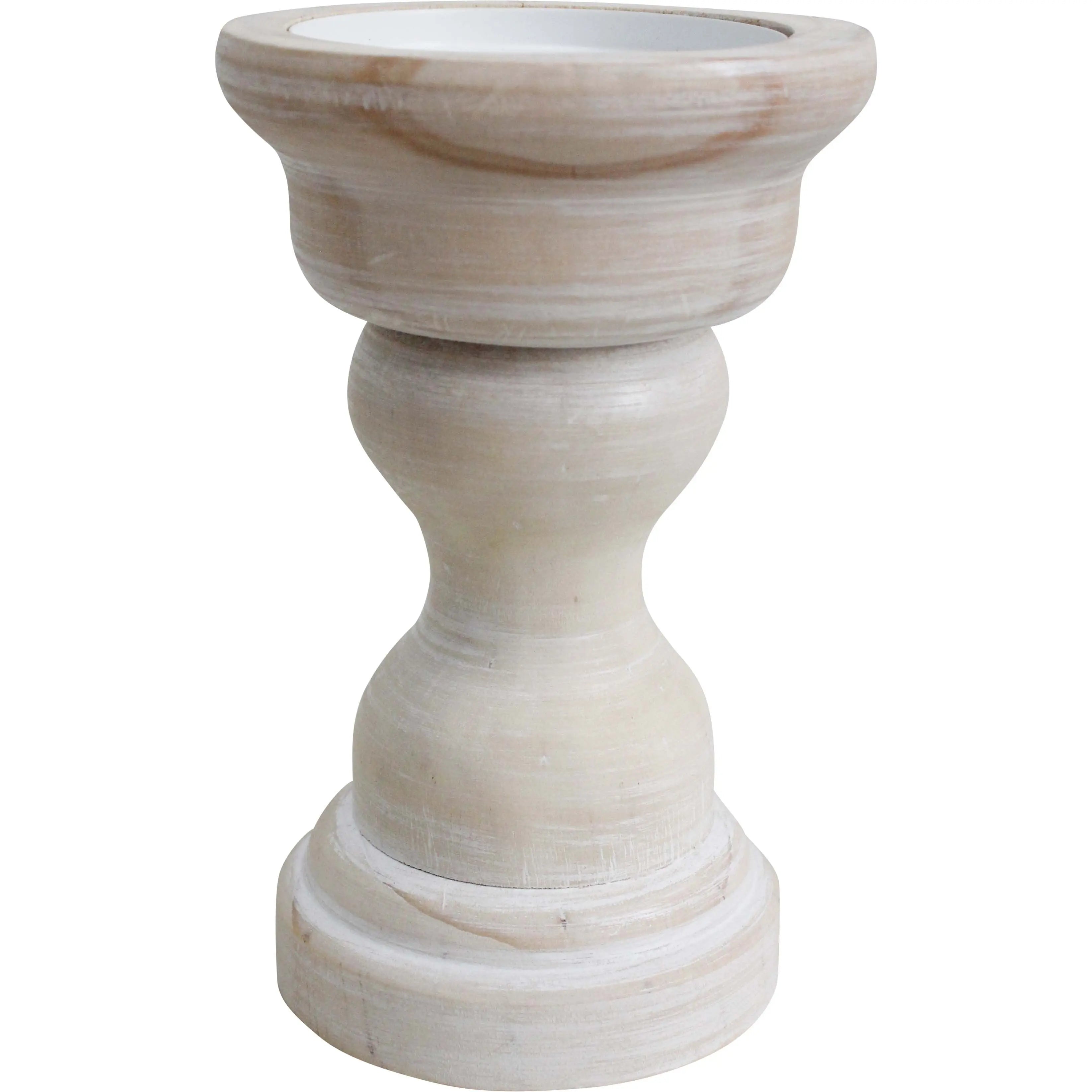 Candle Holder Wash Small – Wood & Metal Lavida