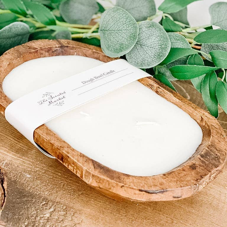 Brown Oval Dough Bowl - CASHMERE The Scented Market