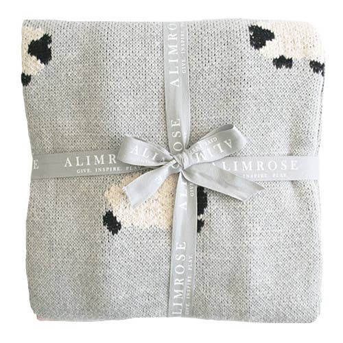 “Baa Baa” Baby Blanket – Grey