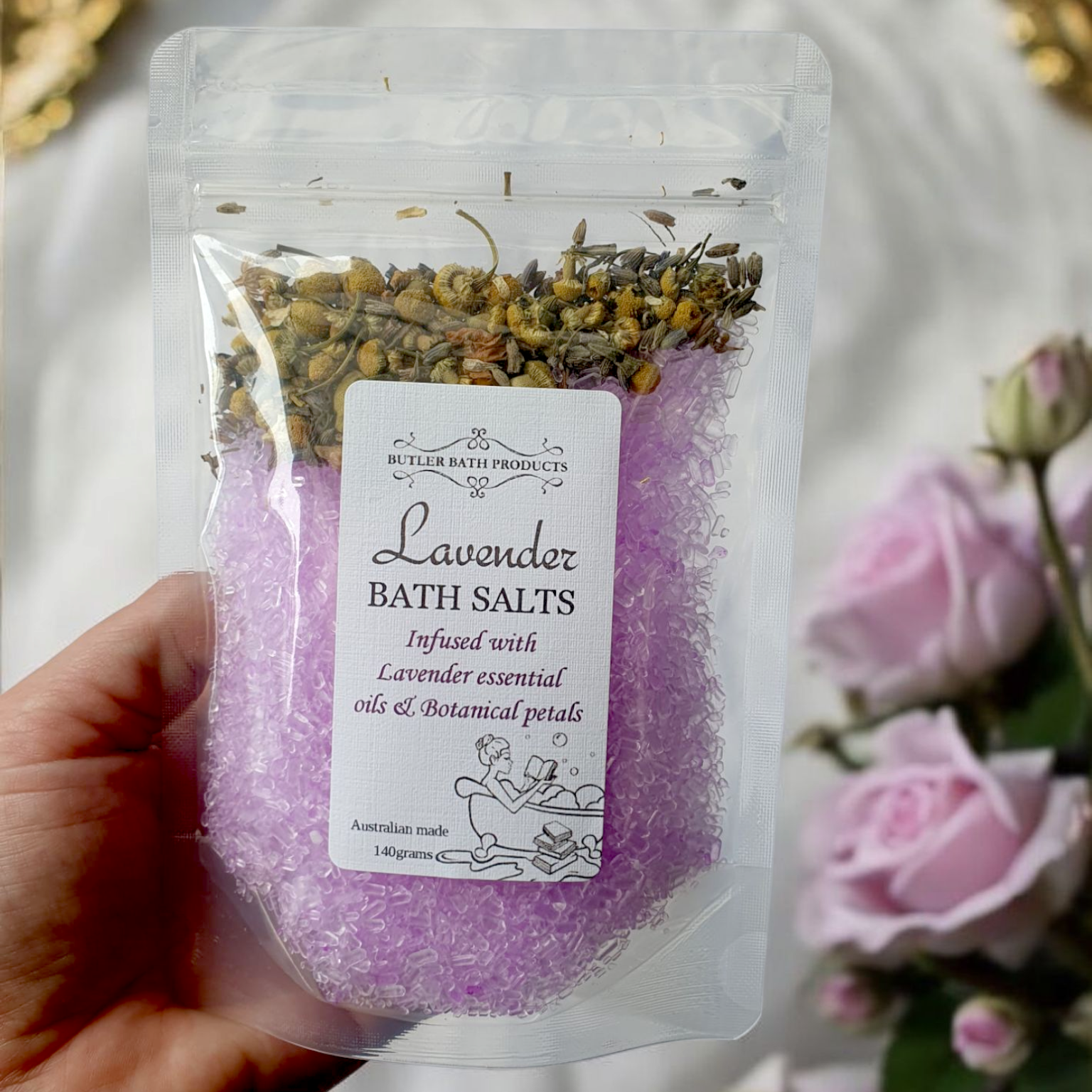 Lavender Bath Salts - Epsom Butler Bath Products