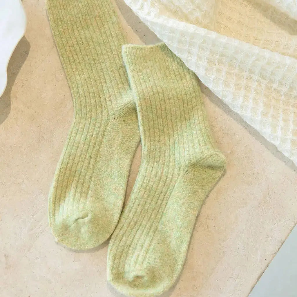 The Comfiest Socks – Light Sage (L/XL) Bed & Butter