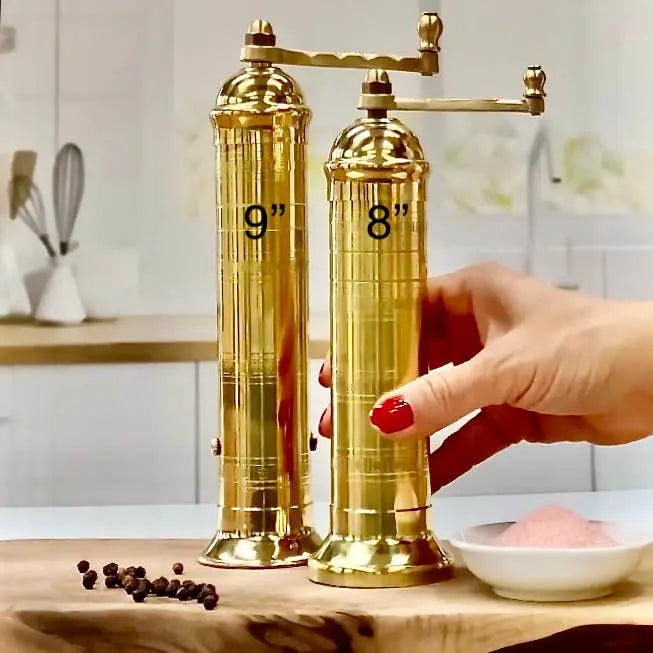 The original 'Brass Mill' - 9" pepper grinder Rune-Jakobsen Design