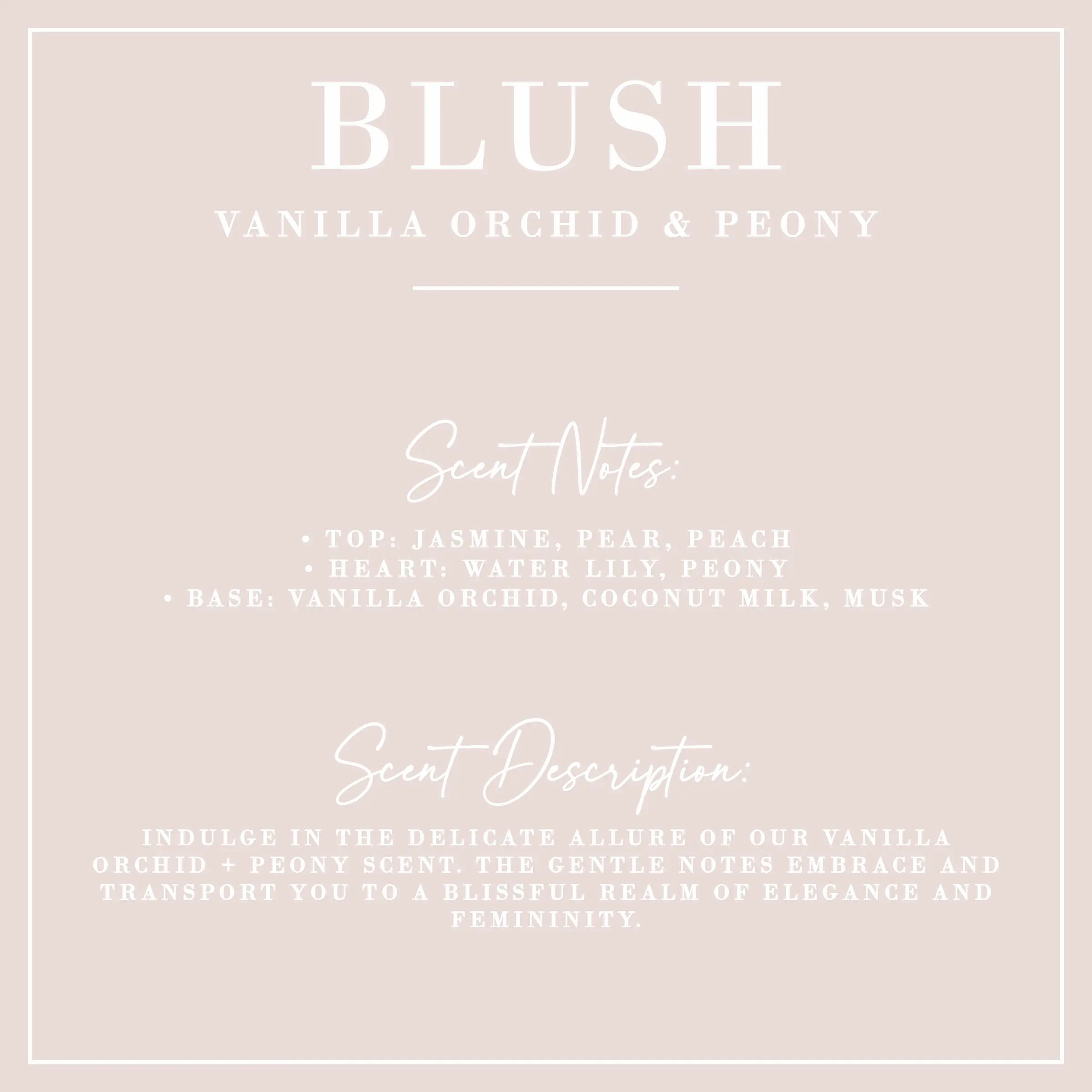 BLUSH | Vanilla Orchid + Peony Fluted Coconut Wax Candle Porter Lane Home
