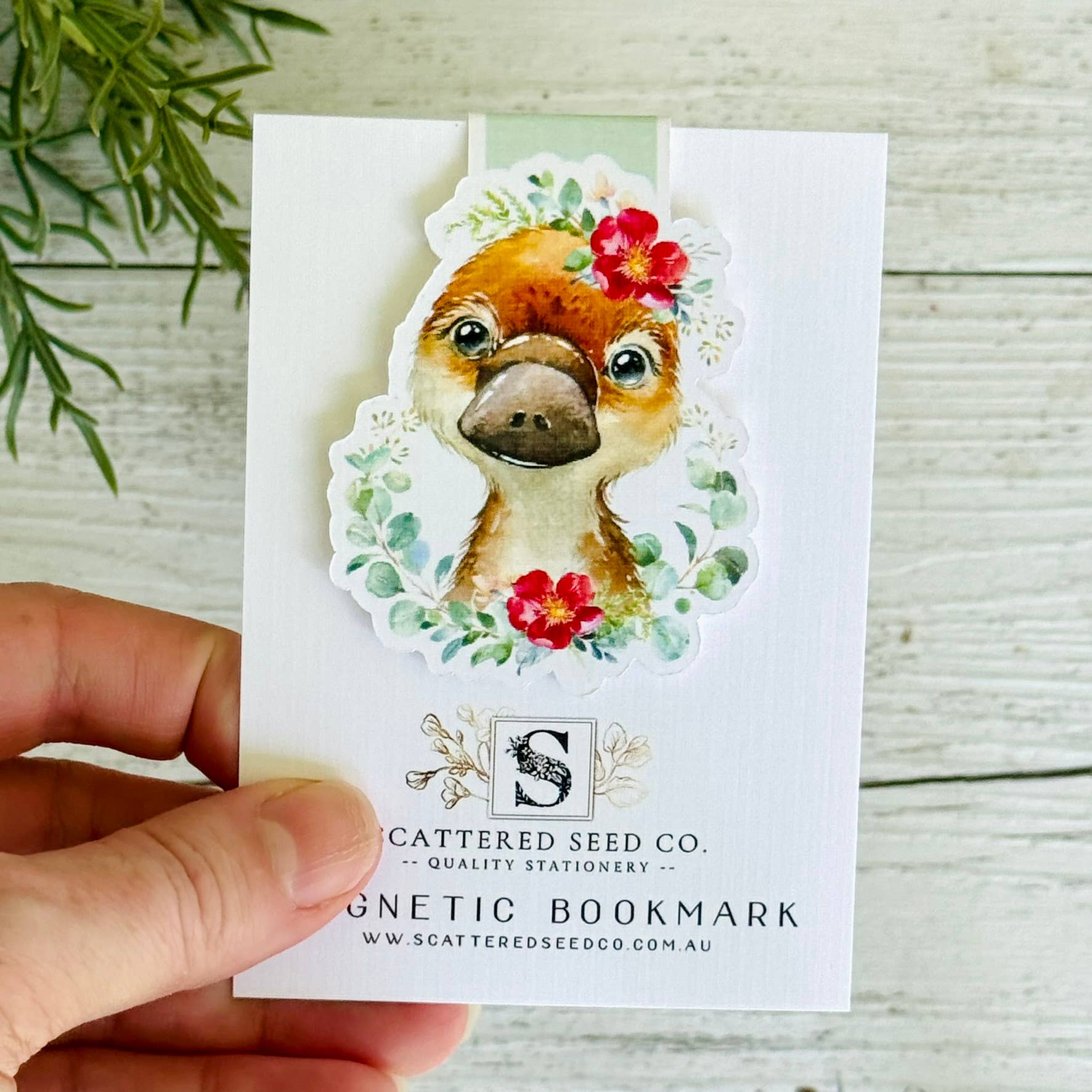 Australian Platypus Magnetic Bookmark Scattered Seed Co