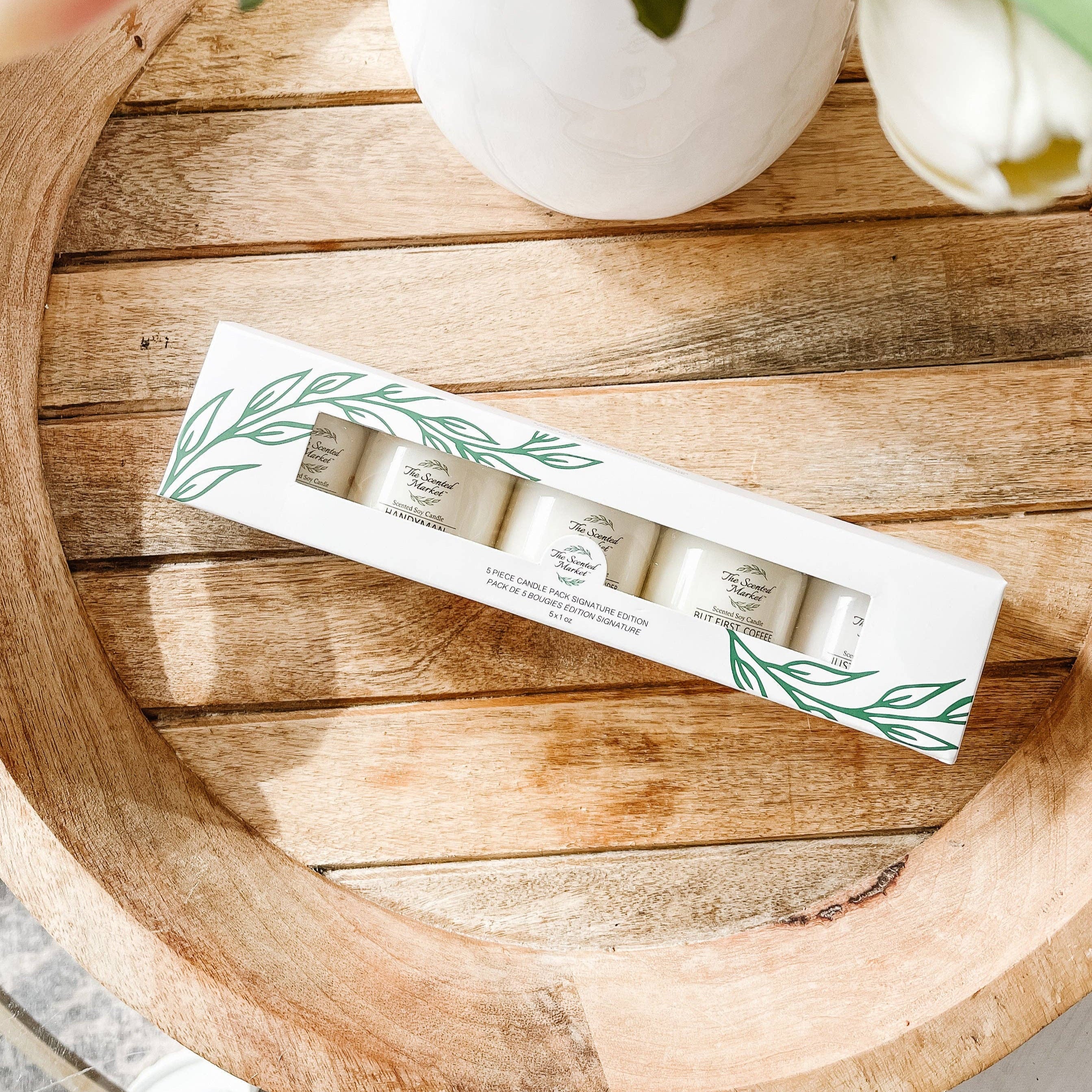 Signature Candle Sample 5-Pack – Best-Selling Scents, Clean Soy Wax The Scented Market