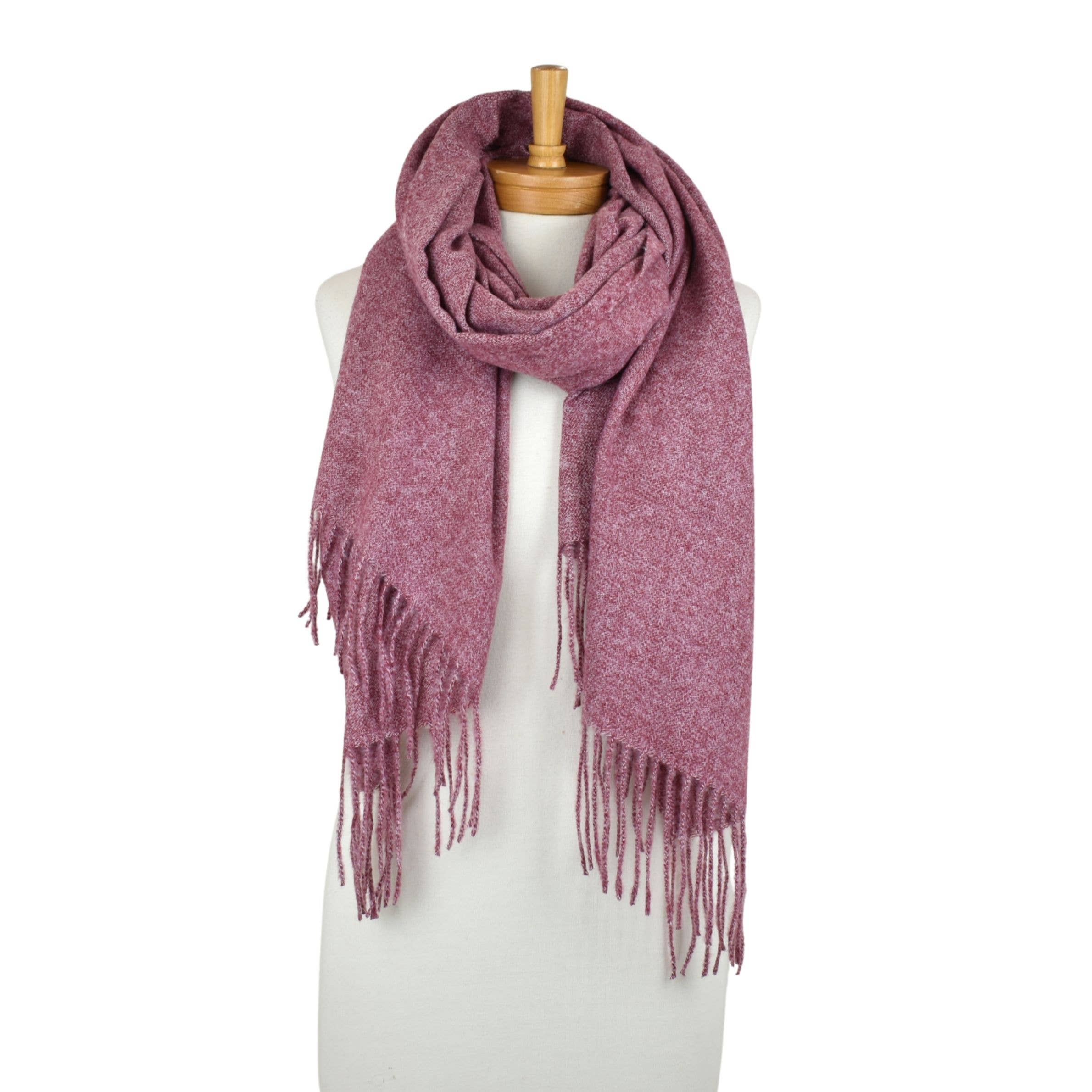 Luxe Soft Plain Scarf - Mulberry