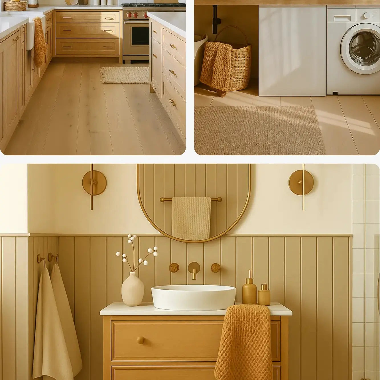 100% Organic Cotton Rustic Waffle Tea/Hand Towel – Light Rust Mama and Tochter