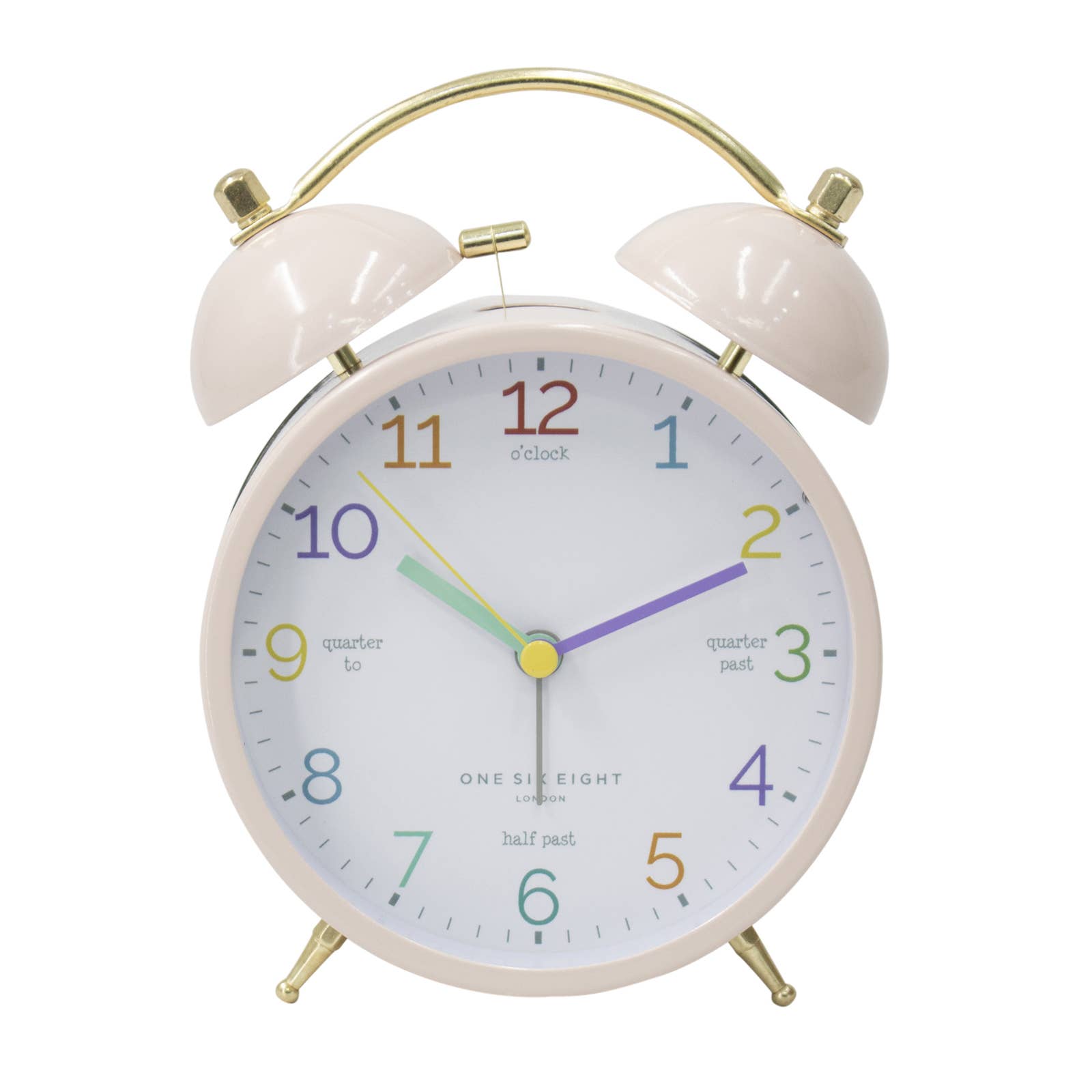 LEARN THE TIME Blush Alarm Clock One Six Eight London