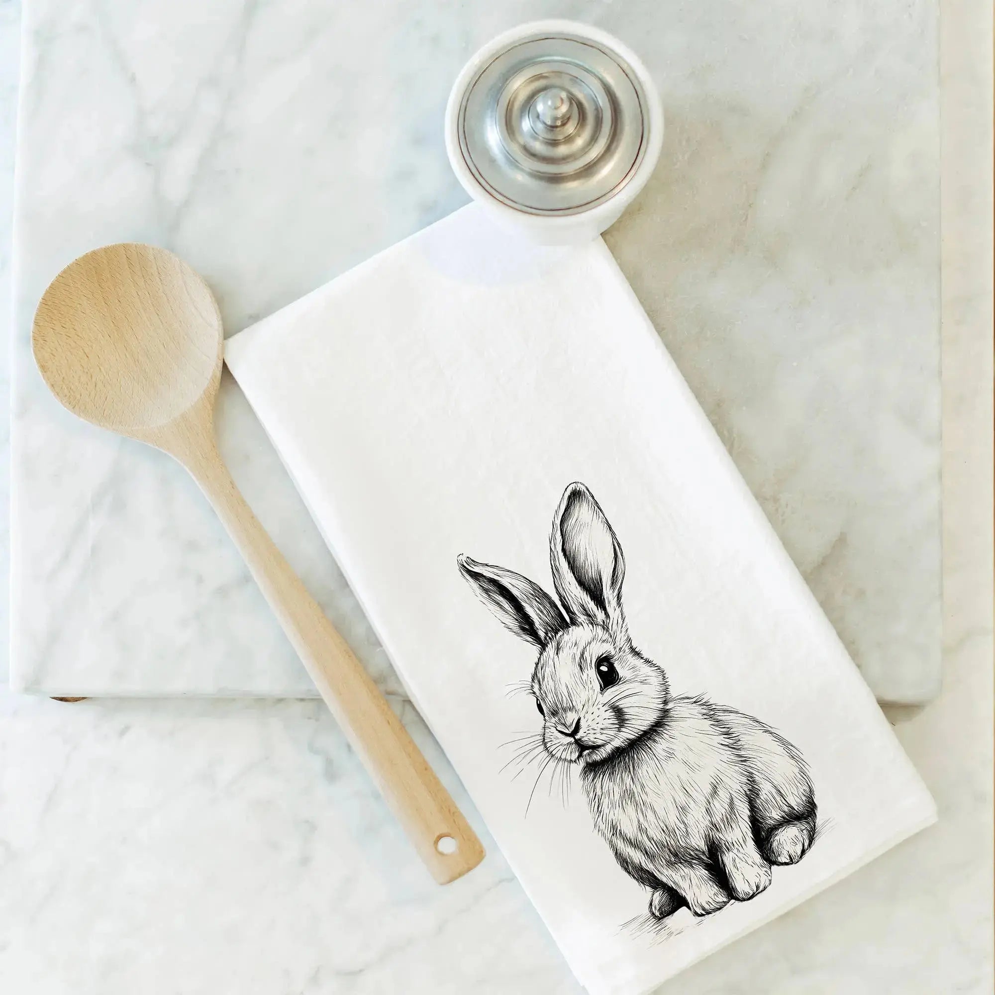 Cottontail Tea Towel – Natural Porter Lane Home