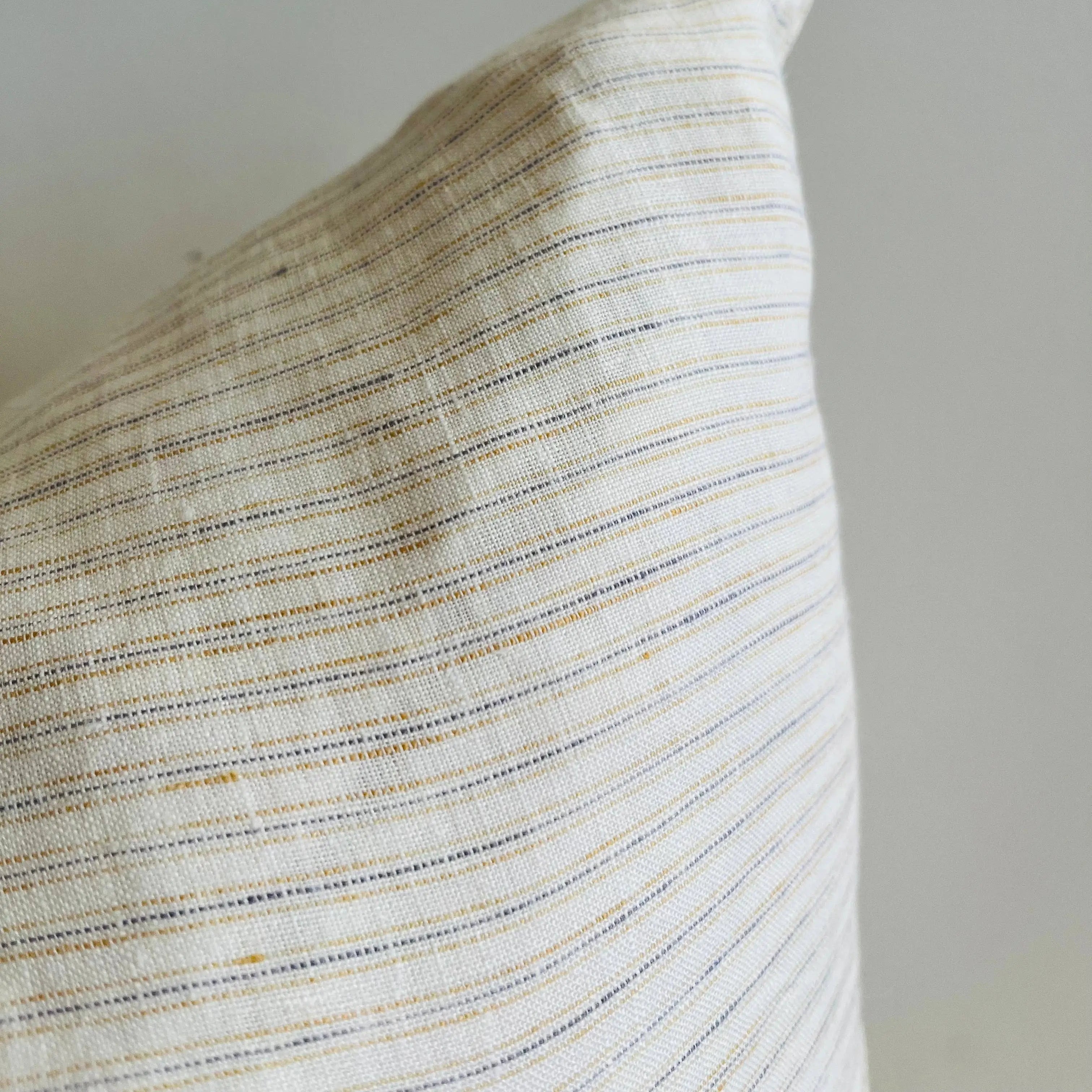 Pure French Linen Cushion Cover - Vintage Stripe Mama and Tochter