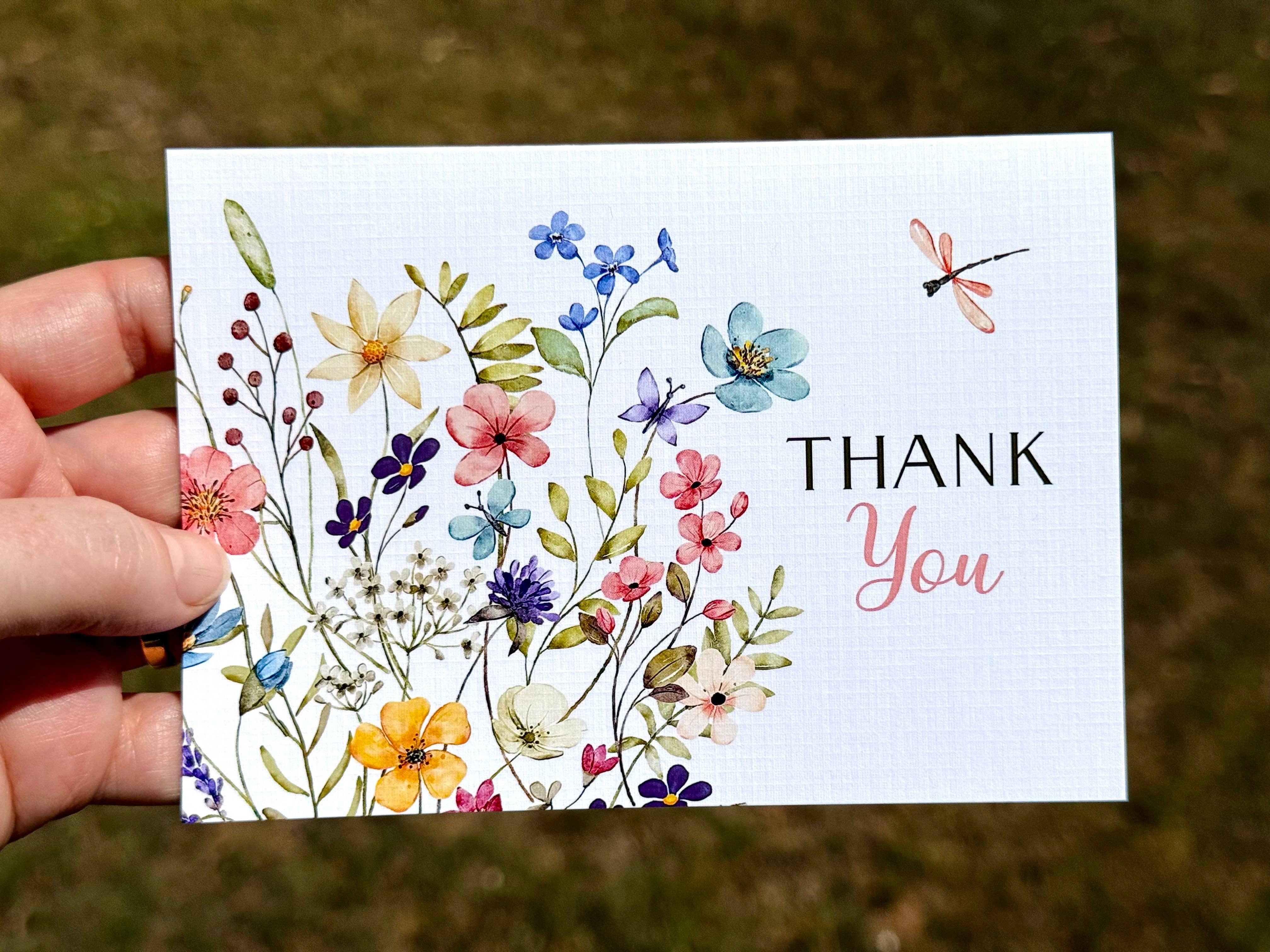 Wildflower Thank You Card – A6