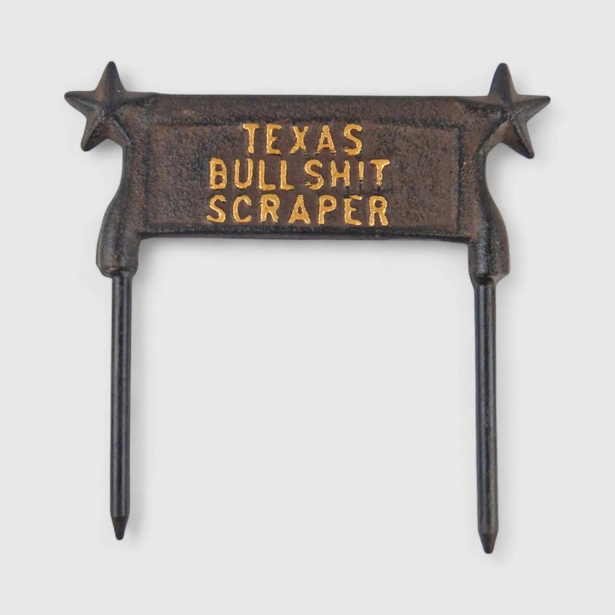 Heavy-Duty Cast Iron Boot Scraper - Rustic Farmhouse Entry Accessory - Texas Iron & Blossom