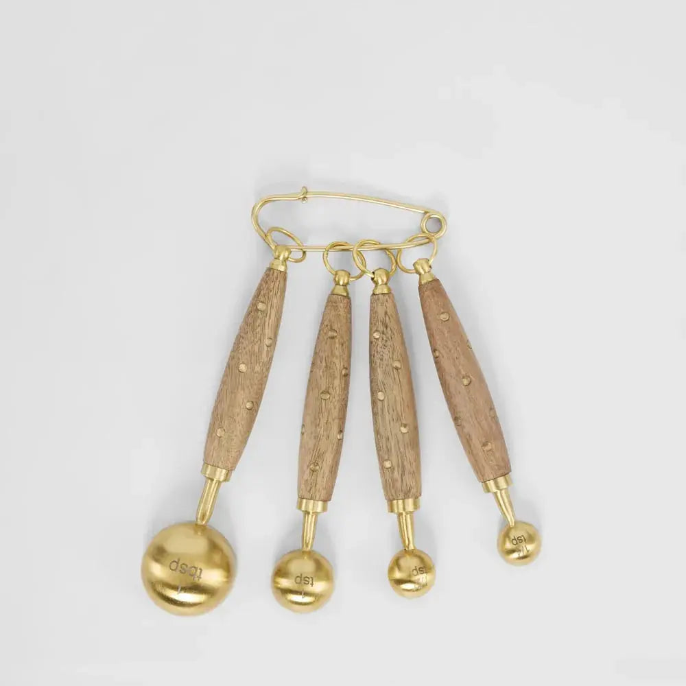Wooden Handle Measuring Spoons – Set of 4