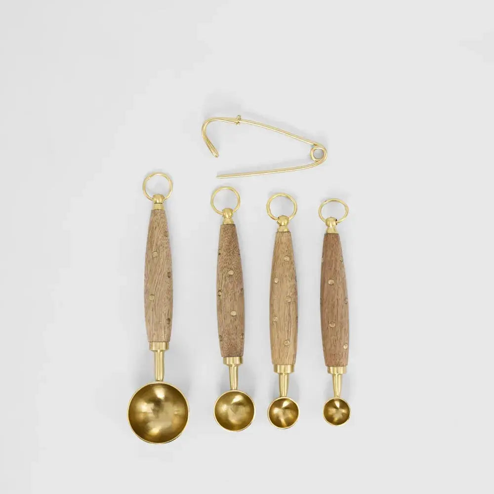Wooden Handle Measuring Spoons – Set of 4
