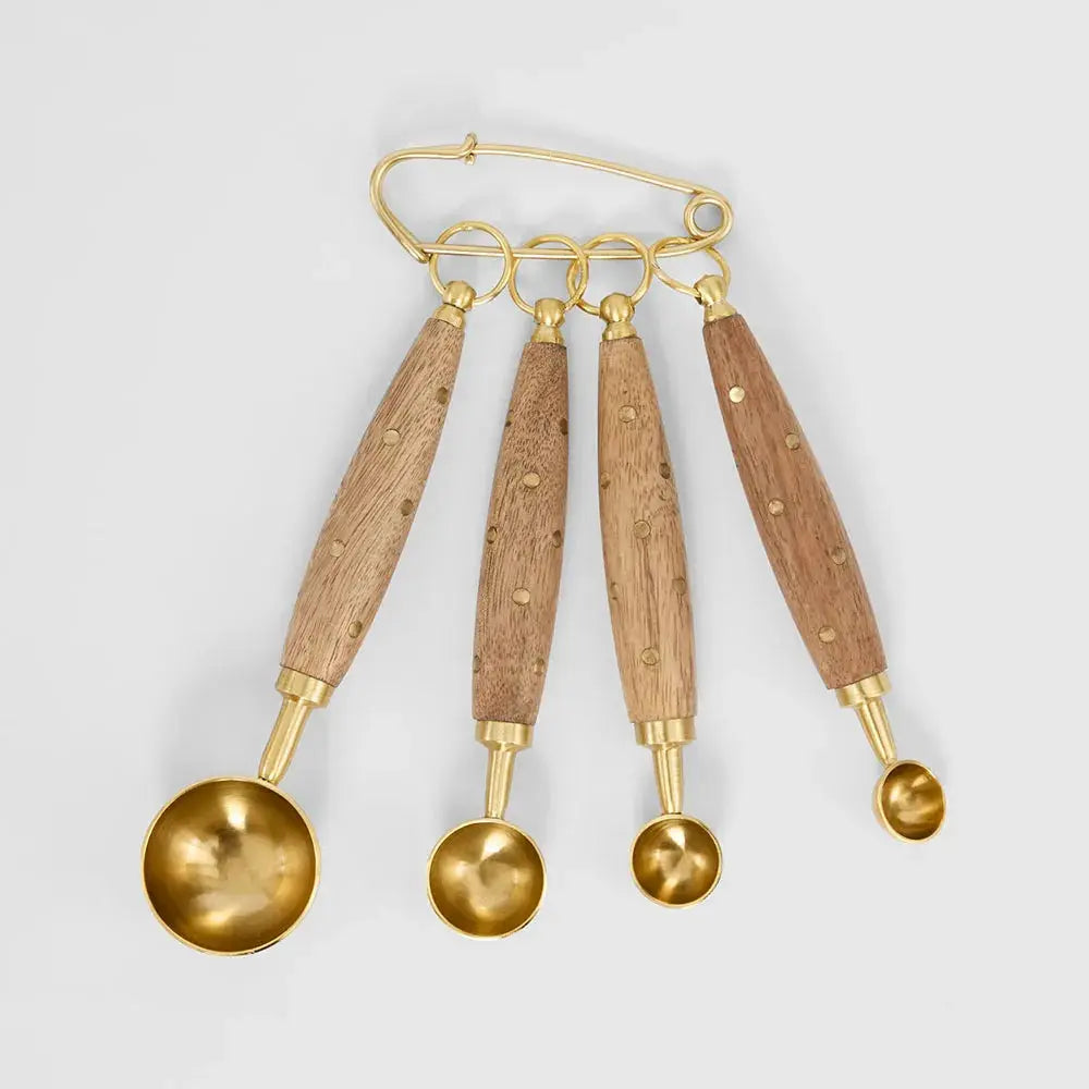 Wooden Handle Measuring Spoons – Set of 4